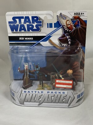 2008 Hasbro Star Wars JEDI HEROES - Battle Packs Unleashed - NEW Sealed 