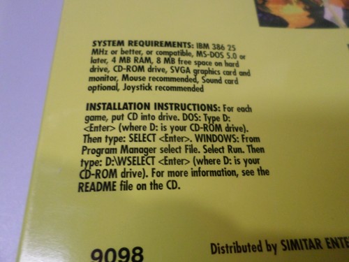 VINTAGE 1995 - STREET FIGHTER II & DRAGON'S LAIR - CD-ROM / WINDOWS (PC) - NEW - Picture 6 of 7
