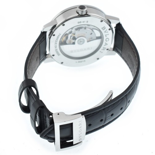 descuento con papel BVLGARI Bulgari Bulgari BB41WSLD esfera plateada para hombre B#135749 - Imagen 5 de 8