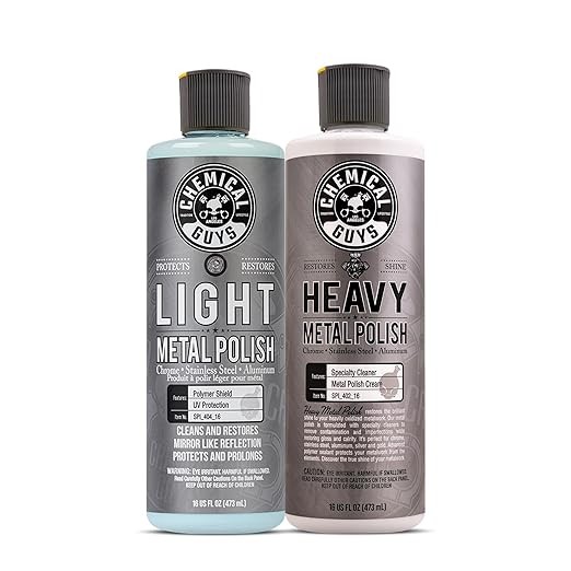 Chemical Guys - Light & Heavy Metal Polish Kit (16 oz) (2 Pa