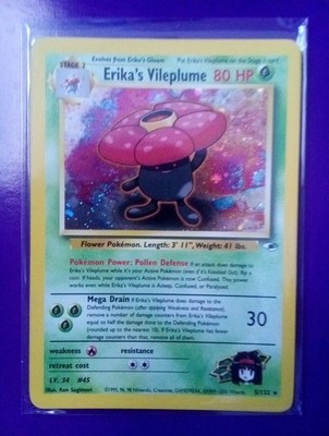 Pokemon Erika's Vileplume 5/132 Rare card