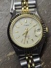 Vintage Timex Indiglo Women's Two-Tone Dress Watch - Date Window - CR1216