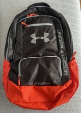 Under Armour Storm Heatgear Rucksack orange grau großer Riemen sehr guter Zustand - selten in UK