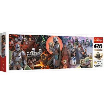 Tref Star Wars Mandalorian, Die Abenteuer des Mandalorian Panorama Puzzle...