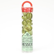 Chessex Glass Gaming Stones Tube Crystal Light Green 40