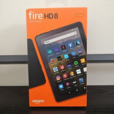 NEW Amazon Fire HD 8 Tablet Black W/ Alexa 8  Display 32 GB 10th Generation