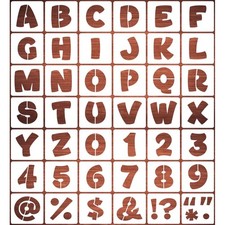 1.5 Inch Letter Stencils for Painting - 42 Pack Alphabet Letter and Number St...