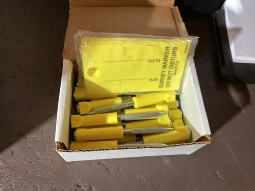 ChrisNik Bench Tie Case of 20 Surveyor Bench Ties and Tags Part No. 2700Y USA