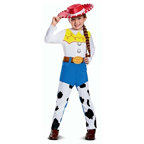 Disney Disfraz Jessie Toy Story Niña, Vaquera Cowgirl, Disfraces para Carnaval y