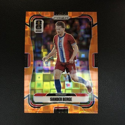 2026 Panini Prizm FIFA World Cup Sander Berge Orange Pandora /215 Norway