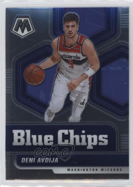 2020-21 Panini Mosaic Blue Chips Deni Avdija #3 Rookie RC