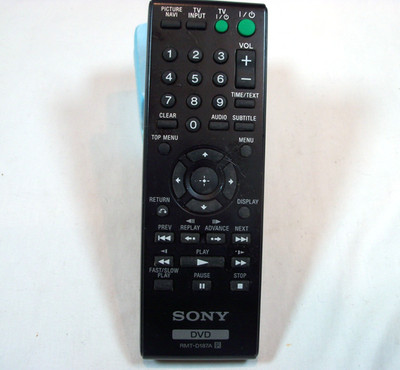 Sony Remote RMT-D187A For DVP-NS710H DVPSR200P DVP-SR200P DVP-SR500H DVD Player