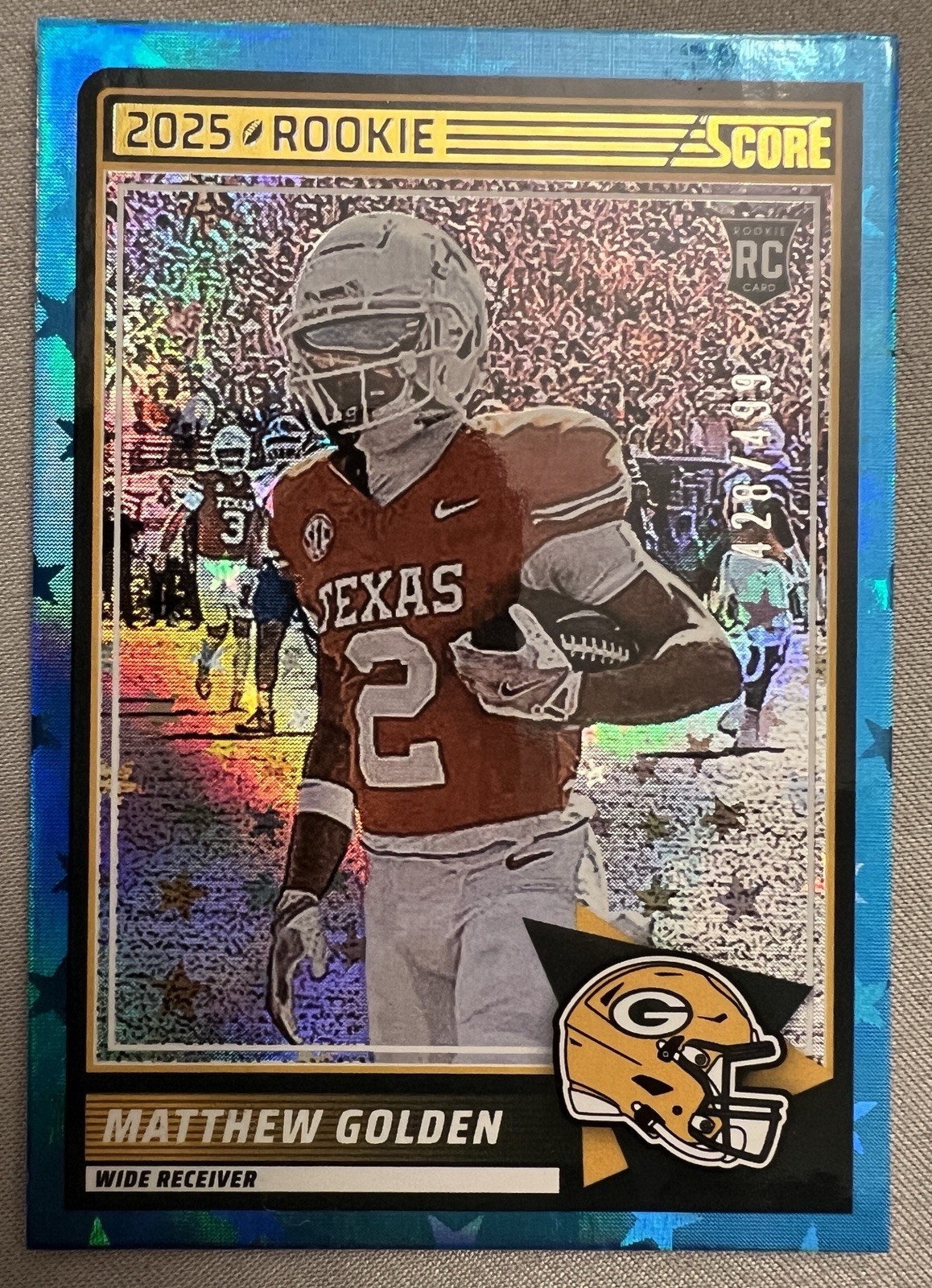 2025 Score - Rookies Matthew Golden #56 Stars /499 (RC)