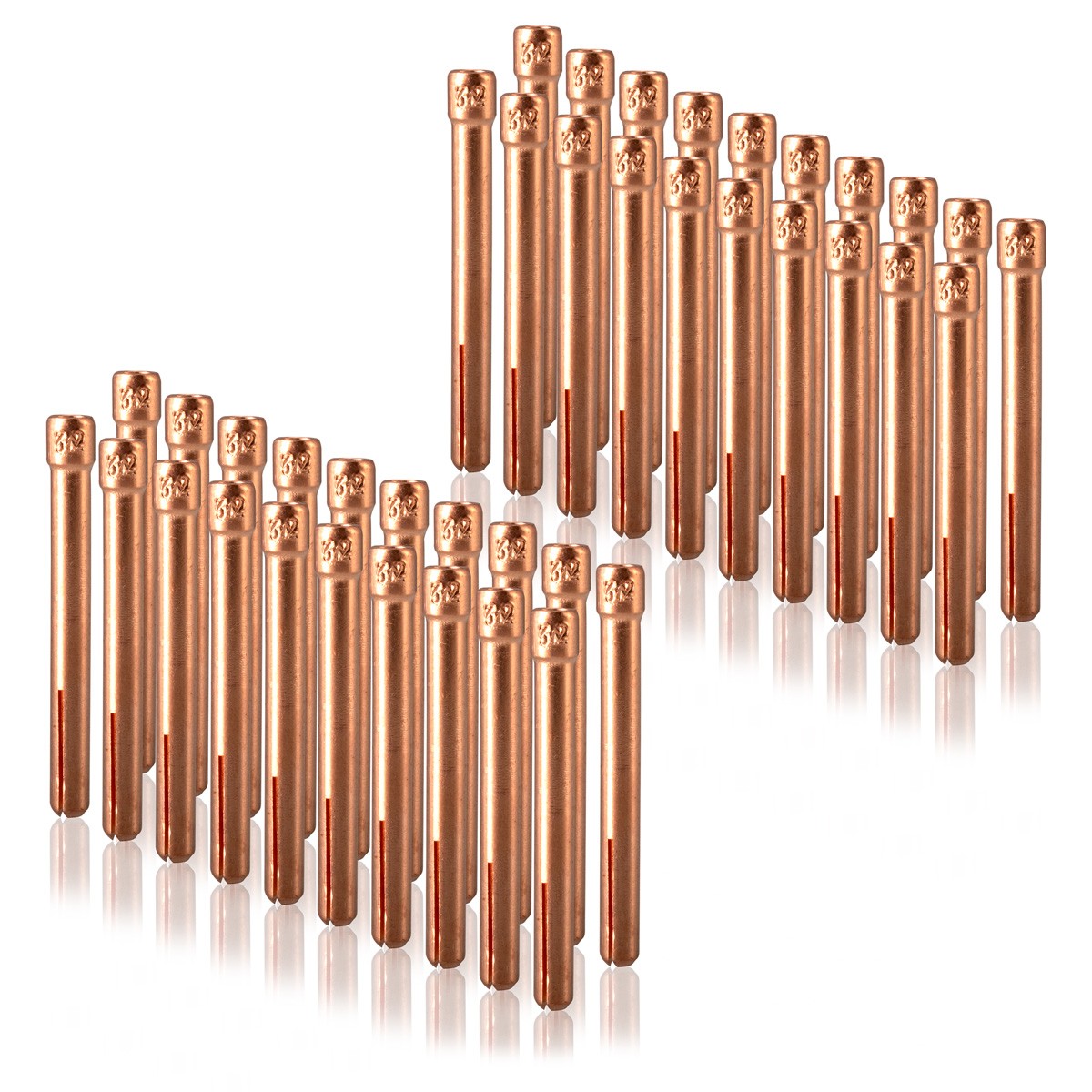 STAHLWERK set of 40 clamping sleeves 3.2 mm WP SR Binzel 17 18 26
