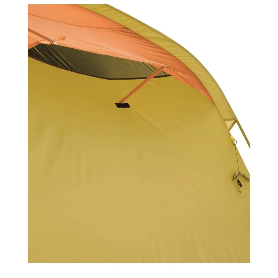 Tienda The North Face Sequoia 4, estilo # NF0A87BSY04, color amarillo limo/óxido del desierto Foto 3 de 4
