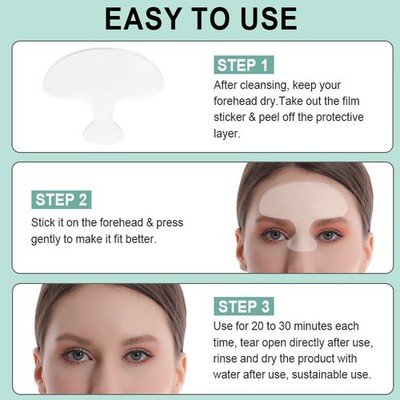 Reusable Anti Wrinkle Forehead Face Pad Silicone Removal Patch Skin Care