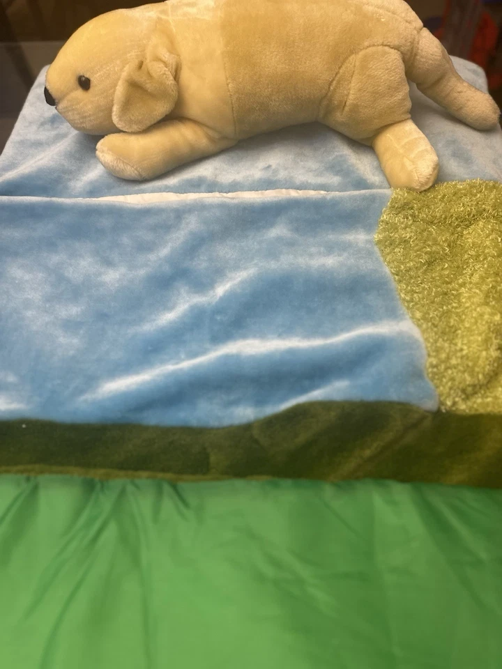 Carsten's Yellow Lab/Labrador Kid's/Children's Sleeping Bag w/Plush Foto 4 de 4