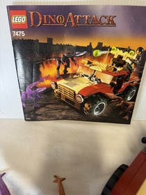 LEGO Dino Attack: Fire Hammer Vs. Lizards 7475 100% Complete NO STICKERS w/inst