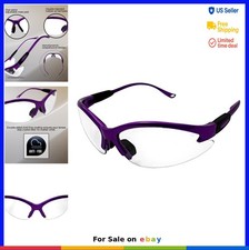 Safety Glasses Clear Polycarbonate Anti-Fog Scratch Resistant Wraparound