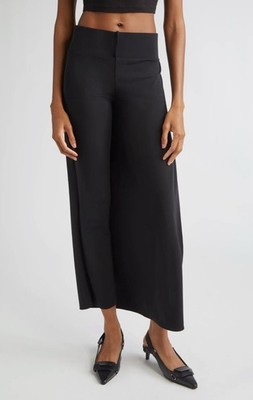 Courreges (NWT $1,480) Infinity Jersey Pants with Wrap Black Sz X-Small