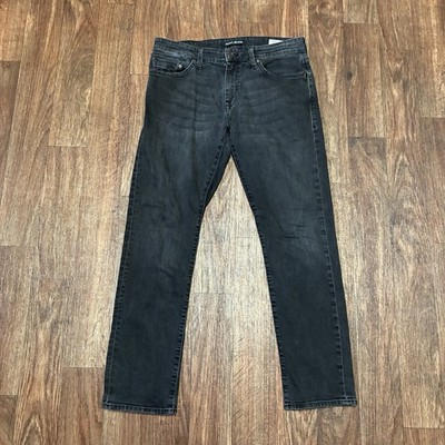 Mavi Marcus Slim Straight Leg Jeans Men s 33x30 Black Grunge Rock Gothic