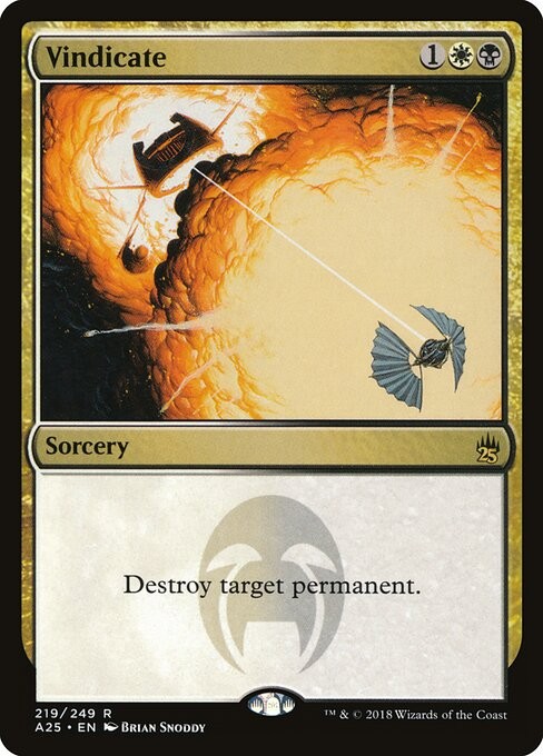 Vindicate NonFoil Masters 25 219 NM MTG