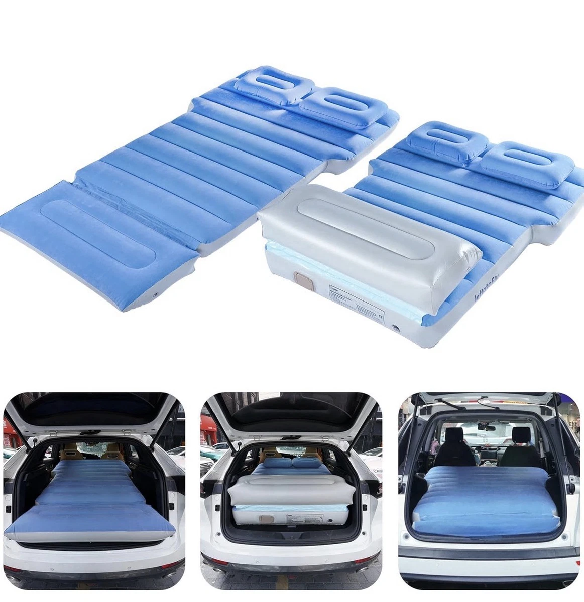 Colchón Inflable Para Coche SUV Con Bomba Eléctrica Y Dos Almohadas – Cómodo Y Portátil Para Viajes