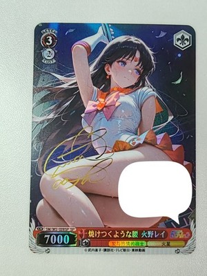 Karte Holo Sailor Moon Merkur Mars Jupiter Venus Sexy Holo Öl 