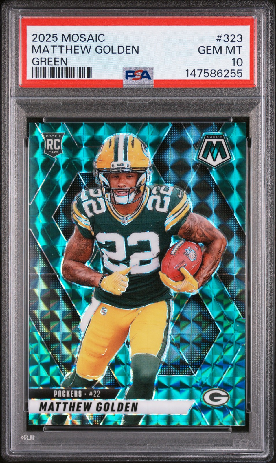 Matthew Golden Panini Mosaic #323 Green