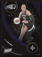 2025 Panini WNBA Player of the Day A'ja Wilson Blue #/50 #7 Card