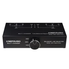 B072 3-IN 1-OUT Audio Switch Fully Balanced XLR Signal Selector Passive Selector