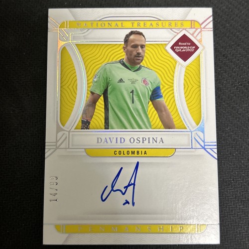 2022 Panini National Treasures Soccer David Ospina Auto 14/99