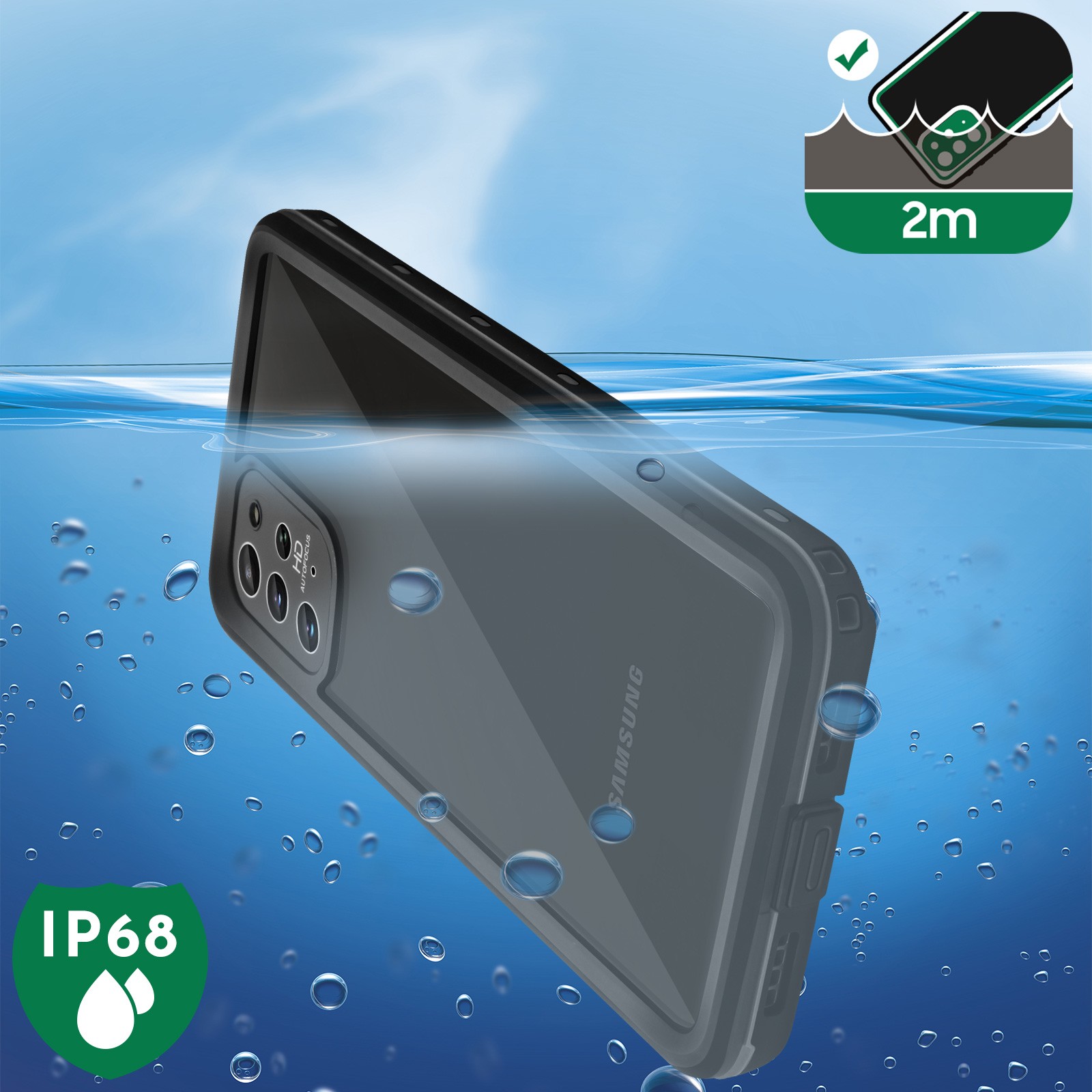 Éviter casse écran coque Galaxy S20 Plus étanche Redpepper