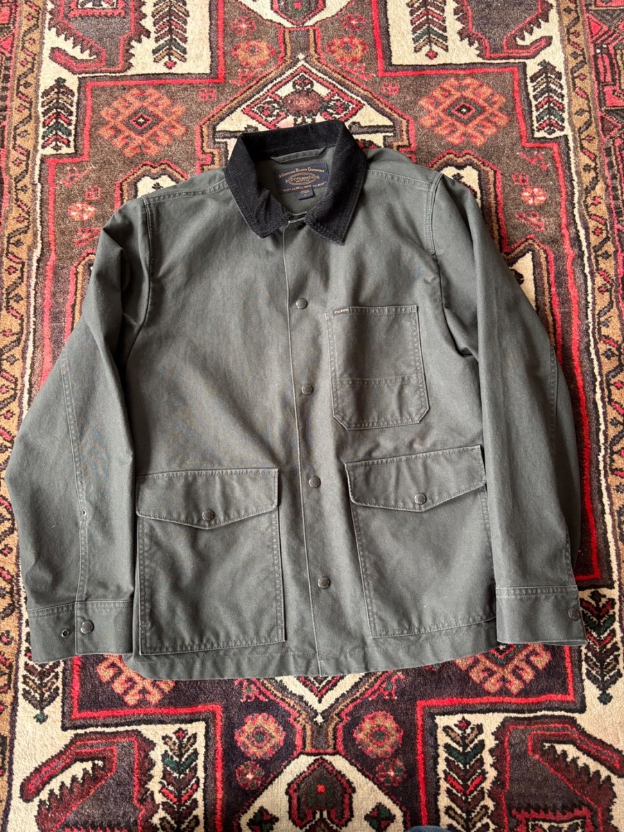 FILSON Dry Tin Cloth Ranch Jacket MEDIUM faded black EX condition