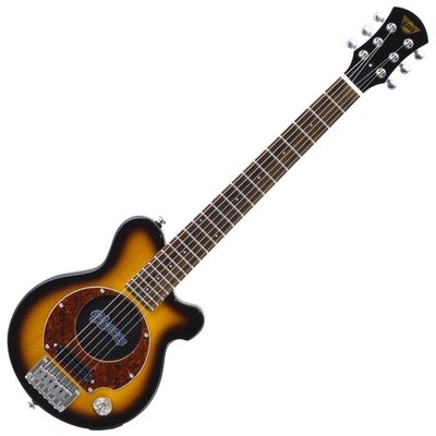 Pignose PGG-200 Sunburst Mini Gitarre mit integriertem Verstärker