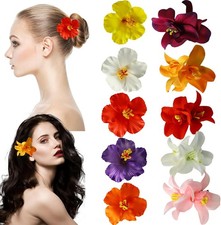 10 Pcs Flower Hair Clips, Flower Hair Accessories, 3.5 Inch Bridal Bobby Pins