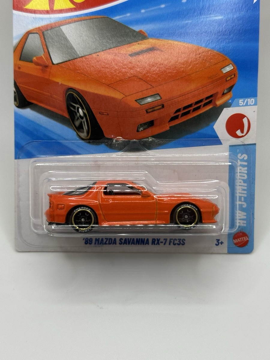 2026 Hot Wheels '89 Mazda Savanna RX-7 FC3S Orange W/ REAL RIDERs