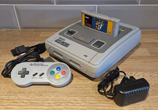 Super Nintendo SNES Console Bundle Super Mario World Console/Game/Pad/PSU/AV
