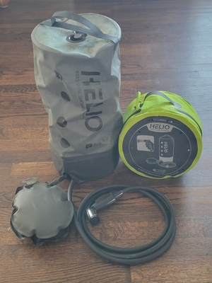 #ad Helio 11 Liter Pressure Shower Camping with Foot Pump amp; Case Tested amp; Working $42.51