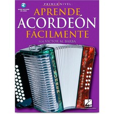 Primer Nivel: Aprende Acordeon Facilmente - Spanish Edition Book/Online Audio 