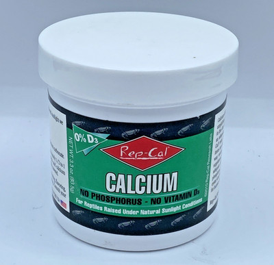 Phosphorus Free Calcium without Vitamin D3 - Ultrafine Powder 3.3 oz By Rep-Cal