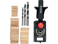 Yato Bohrschablone f&uuml;r D&uuml;belverbindungen Satz 154tlg YT-44122