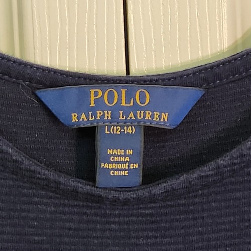 Polo Ralph Lauren Girls Blue Dress Size Large (12/14) - Picture 3 of 11