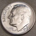 SELLING AS SHOWN - 1973 D UNCIRCULATED ROOSEVELT DIME ~ NICKEL CLAD COPPER ~ 478