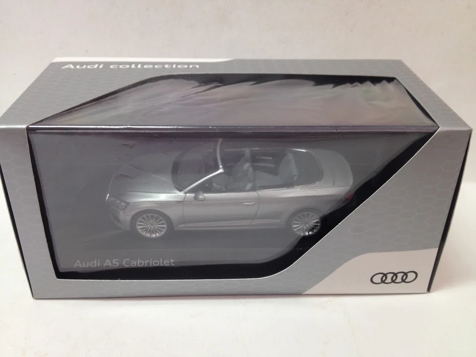 SPARK Audi A5 Cabriolet Silver 1:43 Collection Diecast Modelcar - Image 2 of 2
