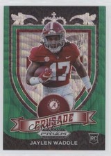2021 Panini Prizm Draft Picks Crusade Green Wave Prizm Jaylen Waddle #169 0w6l