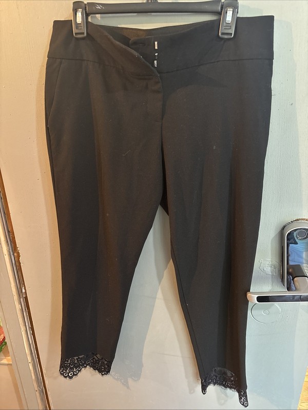 Women's A. Byer Size 13- Black Dress Pants w/ Tall Waistband