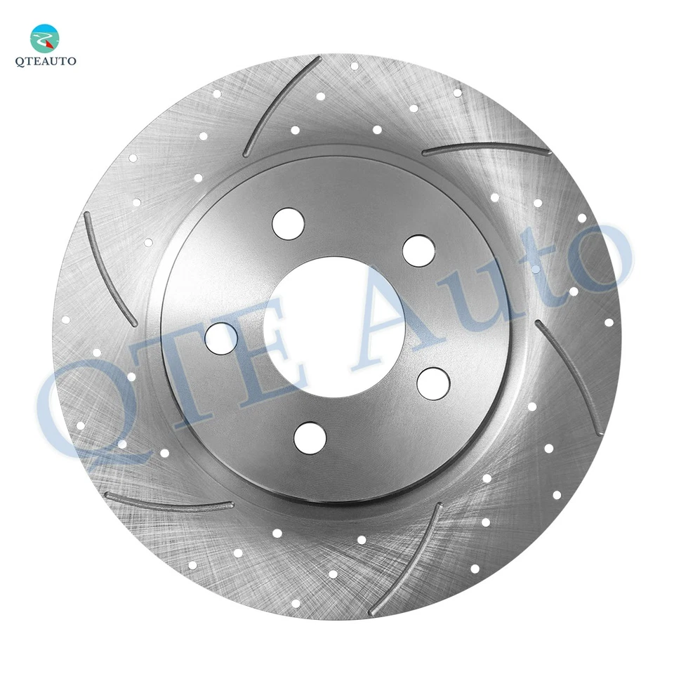 Juego de 4 rotores de freno perforados delanteros 293 mm-traseros 300 mm para Ford Mustang 2005-2010 Foto 3 de 4