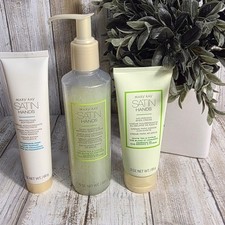 Mary Kay Satin Hands Pampering Set White Tea Citrus Shea Butter 3pc Gift Bag