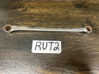 Wizard H2204 5/8 x 9/16'' SAE Double Box End Wrench 12 Point USA Vintage